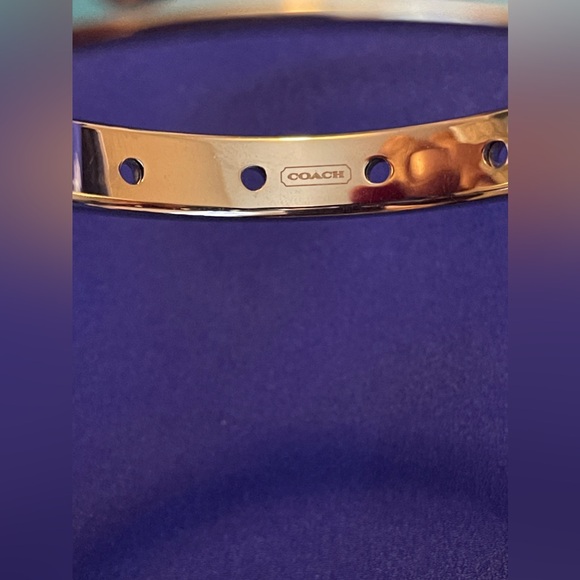 Coach Blue Enamel Bangle Bracelet - Picture 4 of 4